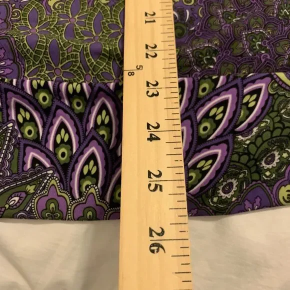 Vintage Y2K Purple Floral Top Tunic Embellished Retro Fairy Goth Medium - Picture 11 of 13